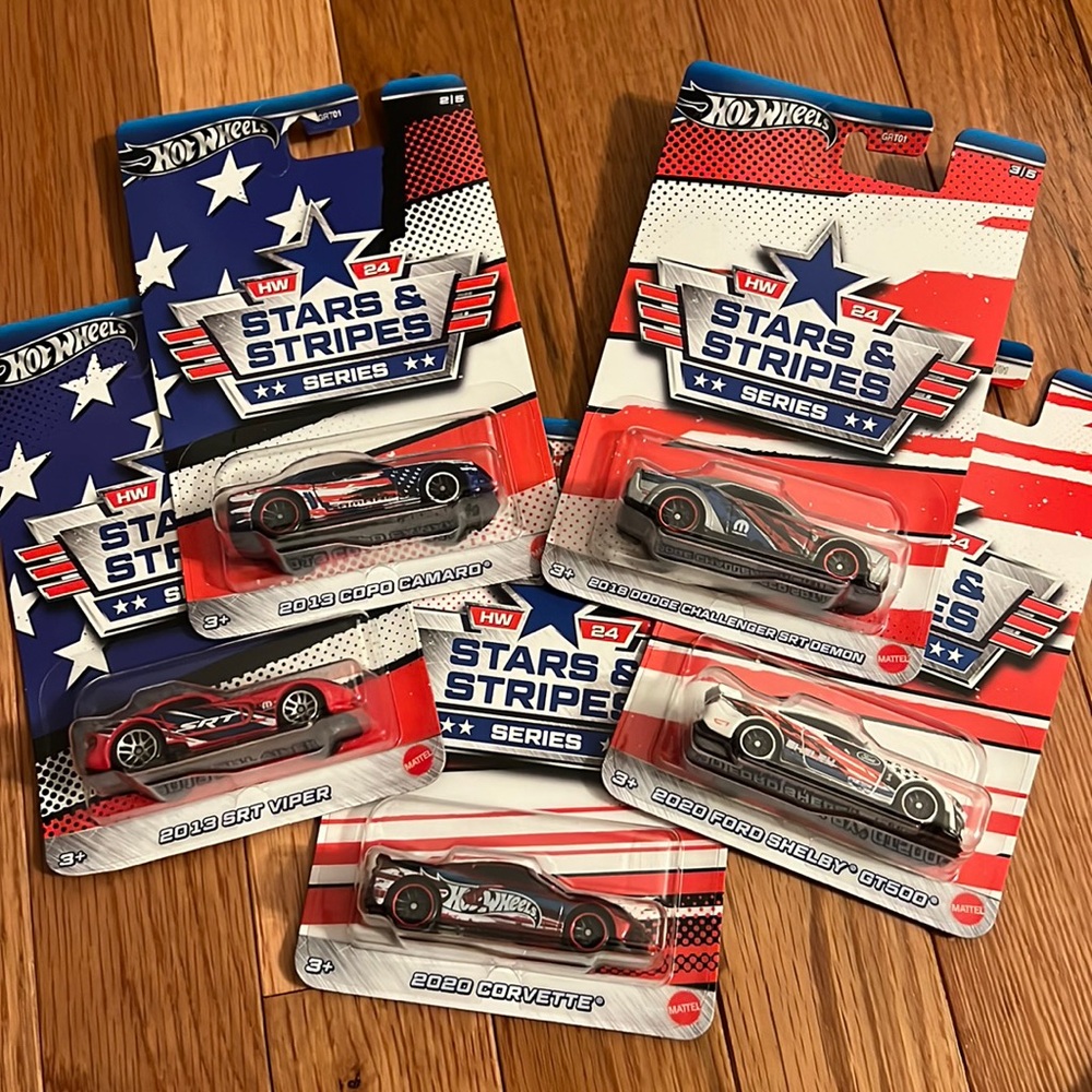 Hot Wheels Stars and Stripes COMPLETE SET